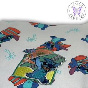 Handmade Small Book/Kindle Sleeve with a Stitch Surfing Fabric